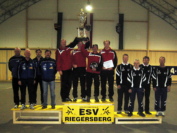 die 3 Erstplatzierten vom Finale des 2. Joglland Stocksportcup 2008