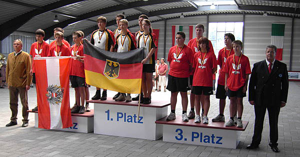 Rang 1: Deutschland 1, Rang 2: sterreich 1, 3. Rang: sterreich 2 