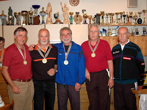 Rang 3 : Gewinner - Peter Lanbach, Walter Zuser, Kurt Baumgartner, Herbert Pirker